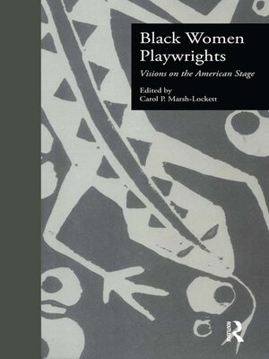 cover image of Black Women Playwrights